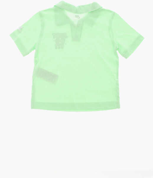 Tricouri Nike Cotton Blend T-Shirt And Shorts Set With Printed Logo Green Baieti (BM 16473858) 4