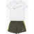 Nike Crew-Neck T-Shirt And Dri-Fit Shorts With Printed Logo White