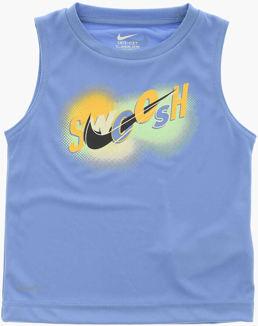 Salopete Nike Tie-Dye Effect Shorts And Crew-Neck Tank Top Set Multicolor Baieti (BM 16473864) 2