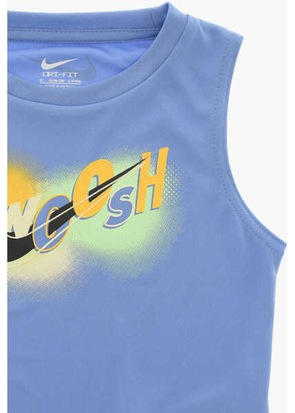 Salopete Nike Tie-Dye Effect Shorts And Crew-Neck Tank Top Set Multicolor Baieti (BM 16473864) 3