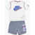 Nike T-Shirt And Shorts Set With Visible Stitching Multicolor