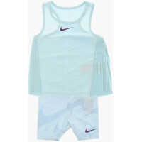 Salopete Pleated Tank Top And Shorts Set Baieti