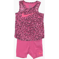 Salopete Patterned Tank Top And Shorts Set Baieti