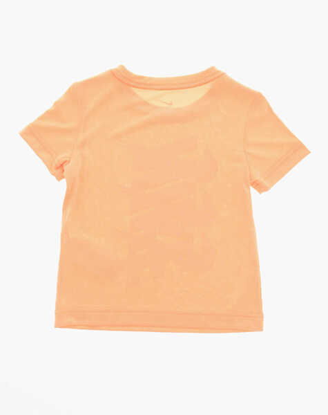 Tricouri Nike Dri-Fit T-Shirt And Shorts Set With Printed Logo Orange Baieti (BM 16473882) 4