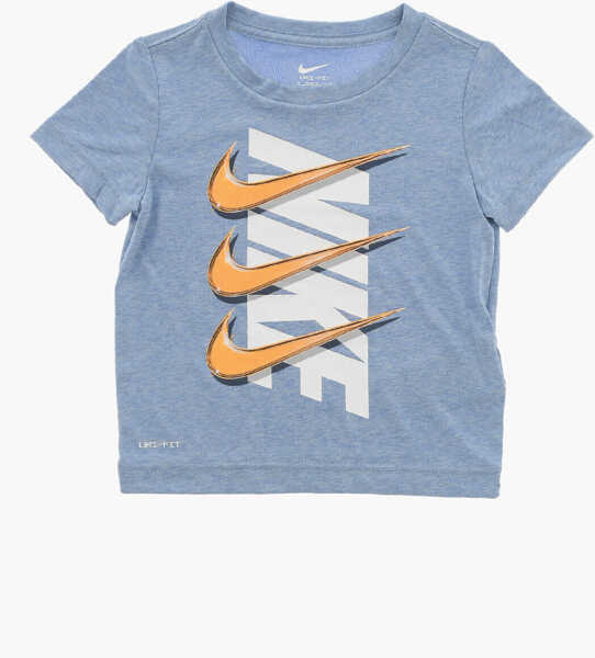 Tricouri Nike Dri-Fit T-Shirt And Shorts Set With Printed Logo Blue Baieti (BM 16473885) 2