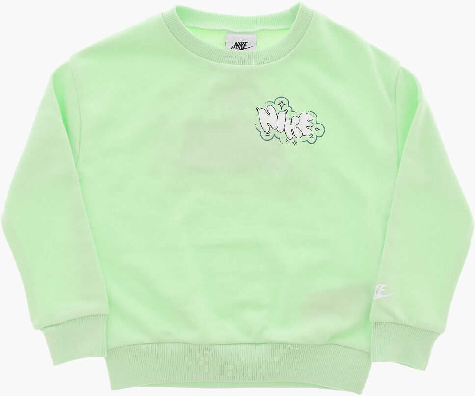 Pantaloni de trening Nike Brushed Cotton Joggers And Crew-Neck Sweatshirt Set Green Baieti (BM 16473888) 2