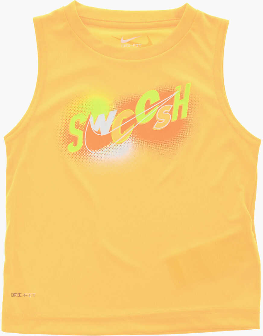 Salopete Nike Tie-Dye Effect Shorts And Crew-Neck Tank Top Set Orange Baieti (BM 16473891) 2