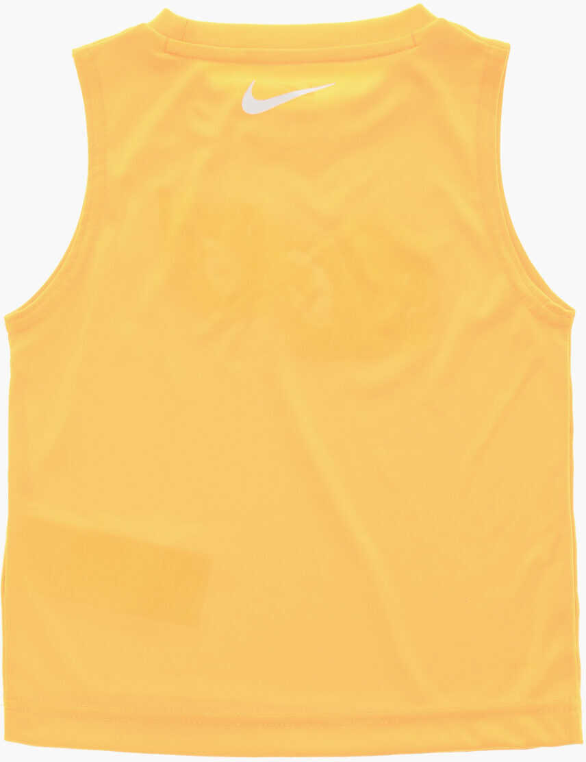 Salopete Nike Tie-Dye Effect Shorts And Crew-Neck Tank Top Set Orange Baieti (BM 16473891) 4