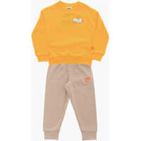 Pantaloni de trening Brushed Cotton Joggers And Crew-Neck Sweatshirt Set Baieti
