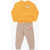 Nike Brushed Cotton Joggers And Crew-Neck Sweatshirt Set Orange