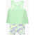 Nike Pleated Tank Top And Shorts Set Green