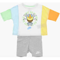 Tricouri Printed T-Shirt And Shorts Set Baieti