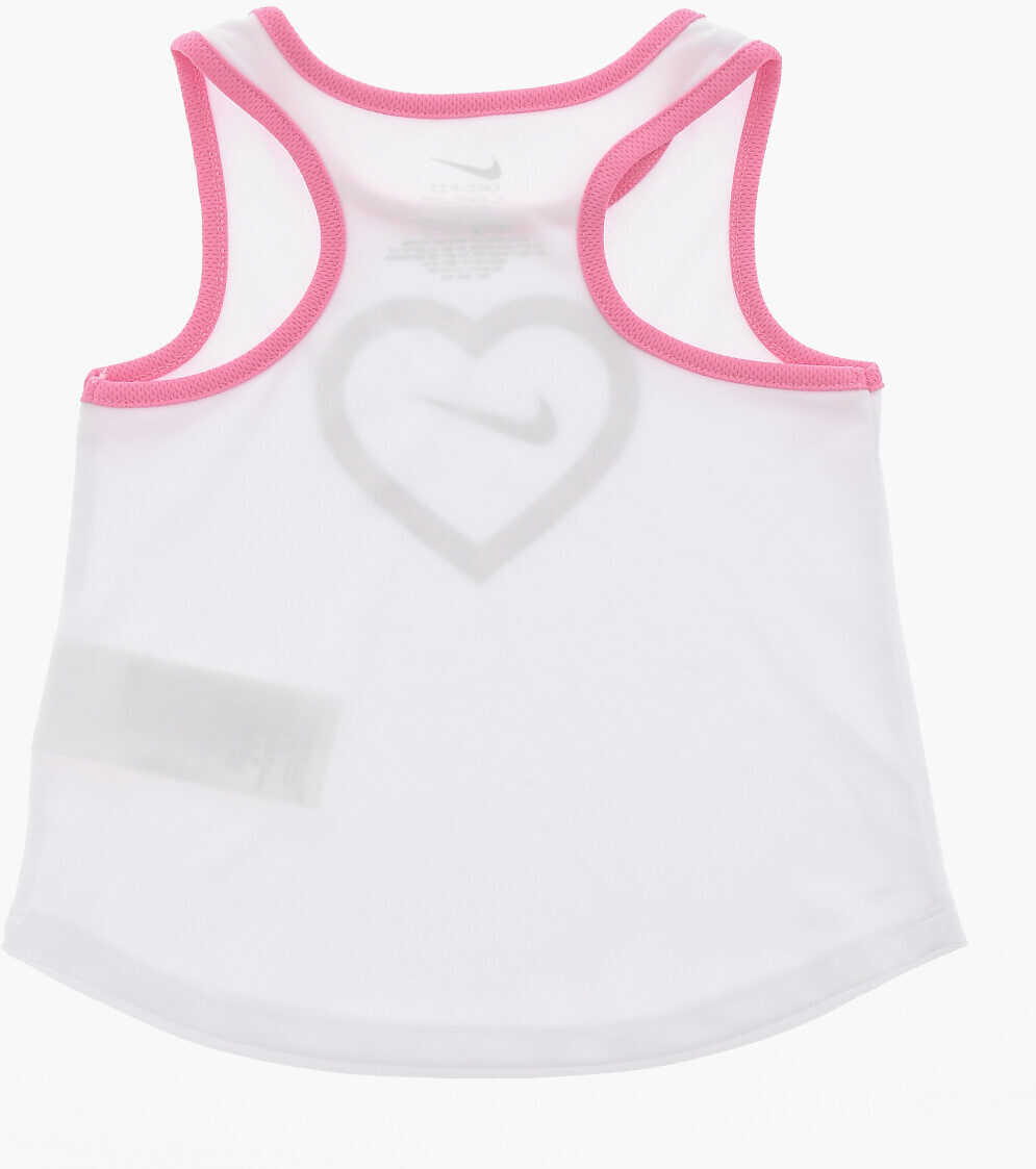 Salopete Nike Dri-Fit Shorts And Tank Top Set With Printed Logo White Baieti (BM 16473903) 4