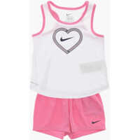 Salopete Dri-Fit Shorts And Tank Top Set With Printed Logo Baieti