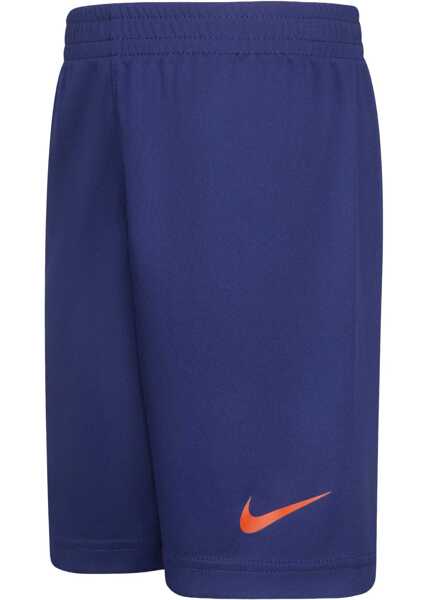 Tricouri Nike Dri-Fit T-Shirt And Shorts Set With Printed Logo Blue Baieti (BM 16473915) 3