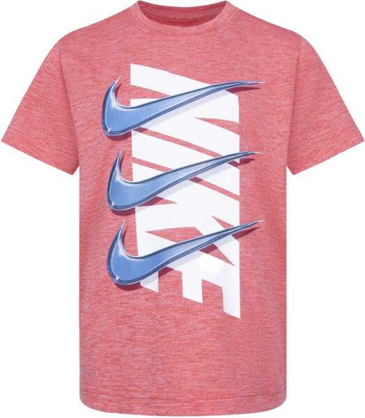 Tricouri Nike Dri-Fit T-Shirt And Shorts Set With Printed Logo Blue Baieti (BM 16473915) 4