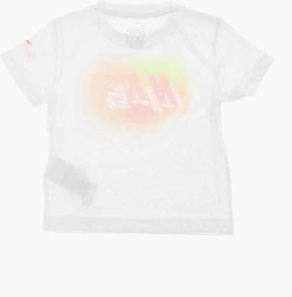 Tricouri Nike Dri-Fit T-Shirt And Shorts Set With Printed Logo Orange Baieti (BM 16473918) 4