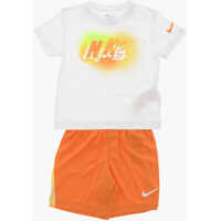Tricouri Dri-Fit T-Shirt And Shorts Set With Printed Logo Baieti