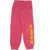 Diadora Cotton Joggers With Side Printed Pink