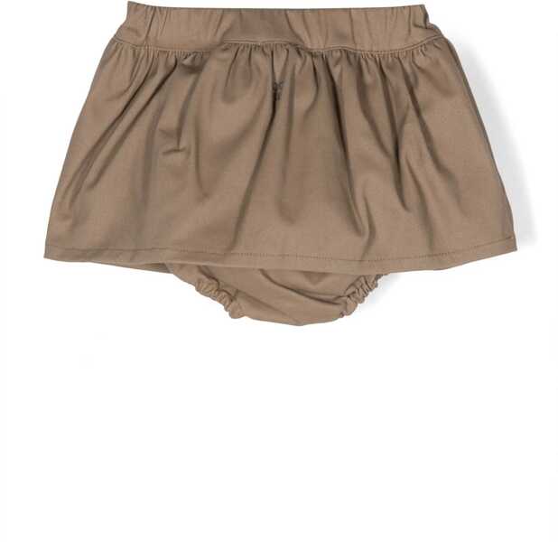 Fuste DOUUOD Stretch Cotton Skirt With Elastic Waistband Brown Femei (BM 16473954) 2