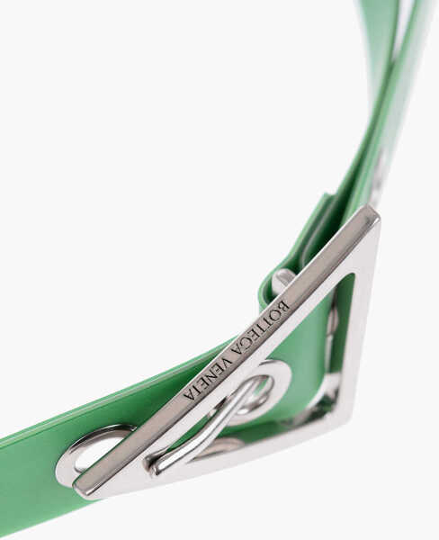 Curele Bottega Veneta Solid Color Pvc Belt Green Barbati (BM 16473960) 3