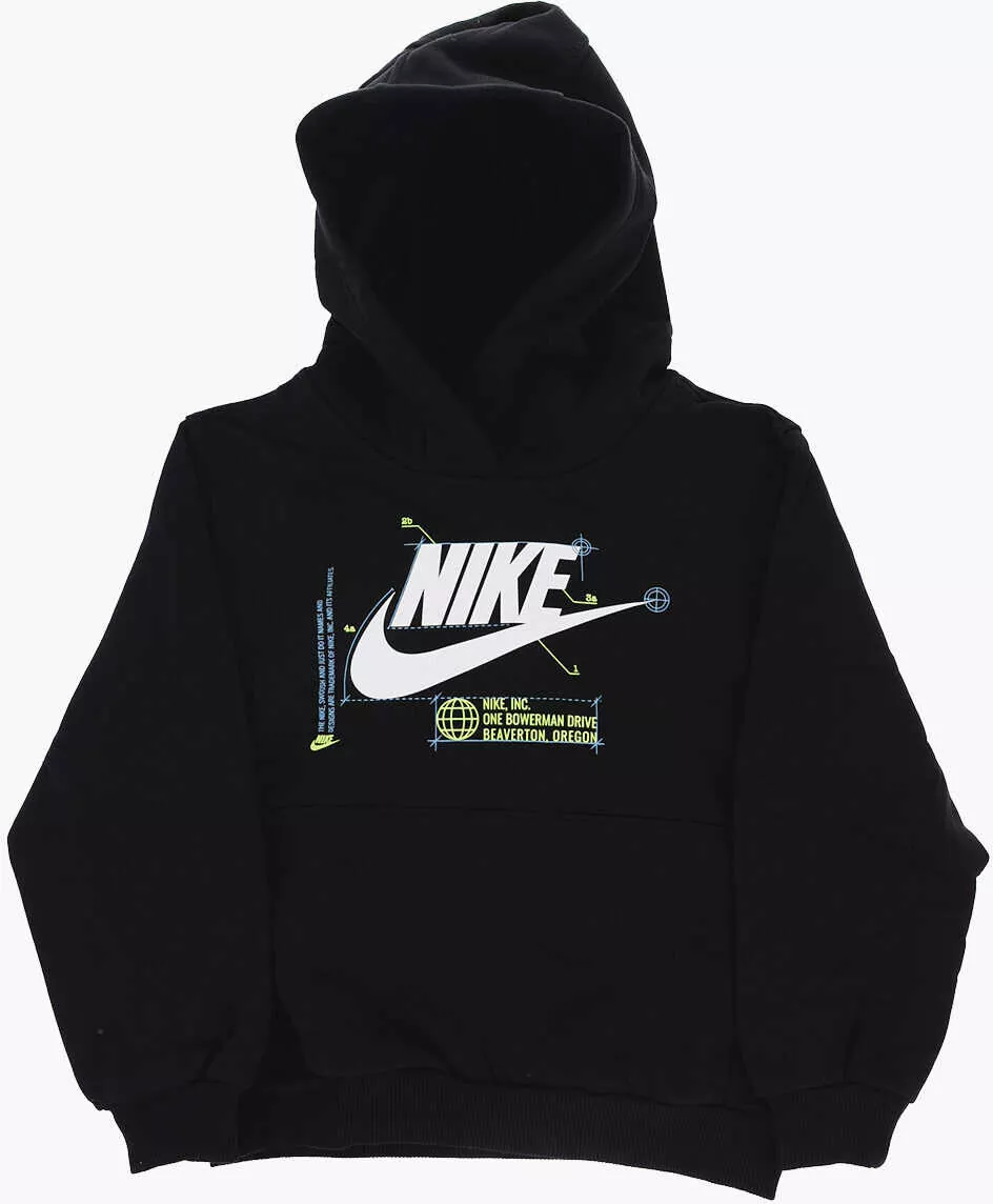 Pantaloni de trening Nike Fleeced-Cotton Futura Sweatshirt And Joggers Set Black Baieti (BM 16473966) 2