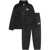 Nike Solid Color Sweatshirt And Joggers Set With Contrasting Logo Black