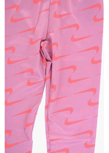 Salopete Nike Crewneck Sweatshirt And Leggings Set With Printed Logo Black Baieti (BM 16474005) 3