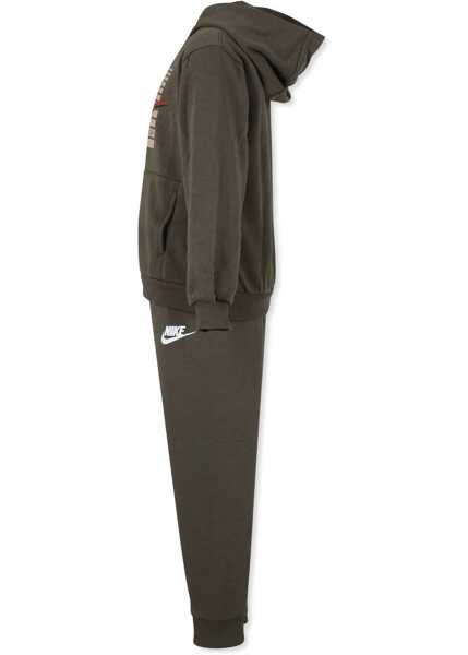 Bluze de trening Nike Fleeced-Cotton Blend Hoodie And Joggers Gradient Futura Set Green Baieti (BM 16474017) 3