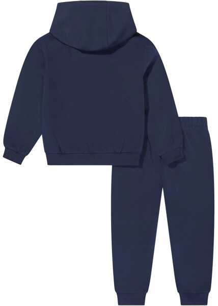 Bluze de trening Nike Fleeced-Cotton Blend Hoodie And Joggers Gradient Futura Set Blue Baieti (BM 16474020) 2