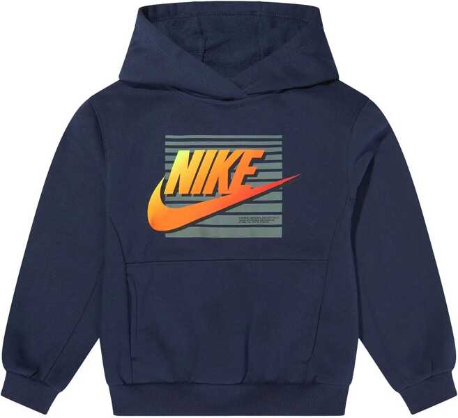 Bluze de trening Nike Fleeced-Cotton Blend Hoodie And Joggers Gradient Futura Set Blue Baieti (BM 16474020) 3