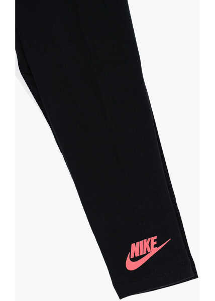 Bluze de trening Nike Acid Wash Effect Floral Patterned Hoodie And Leggings Set Black Baieti (BM 16474026) 4