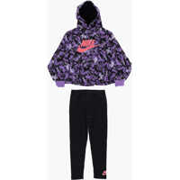 Bluze de trening Nike Acid Wash Effect Floral Patterned Hoodie And Leggings Set