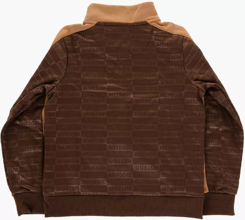 Pantaloni de trening Nike All Over Logo Textured Club Joggers And Sweatshirts Set Brown Baieti (BM 16474032) 4