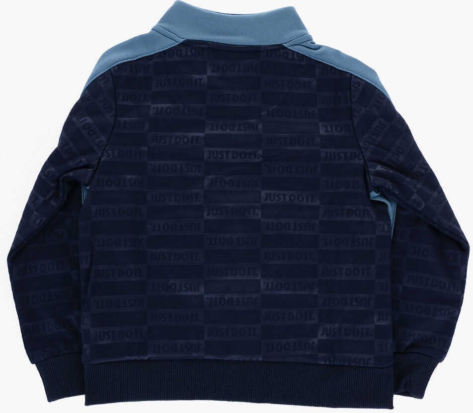 Pantaloni de trening Nike All Over Logo Textured Club Joggers And Sweatshirts Set Blue Baieti (BM 16474038) 4