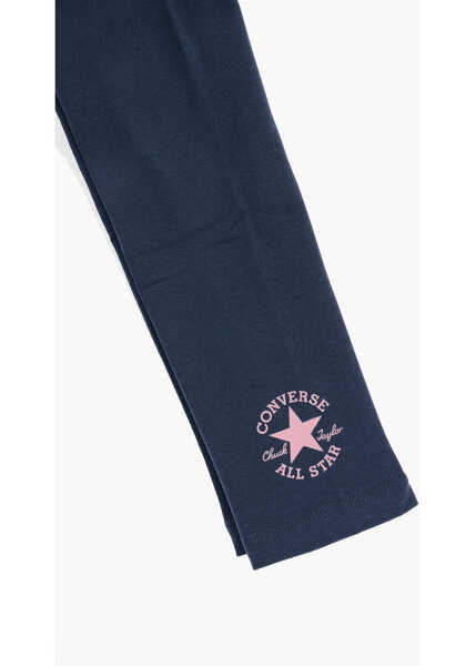 Salopete Converse All Star Chuck Taylor Crew-Neck Sweatshirt And Leggings Set Blue Baieti (BM 16474047) 4