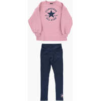 Salopete All Star Chuck Taylor Crew-Neck Sweatshirt And Leggings Set Baieti