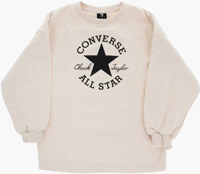 Salopete Converse All Star Chuck Taylor Crew-Neck Sweatshirt And Leggings Set Beige Baieti (BM 16474050) 2