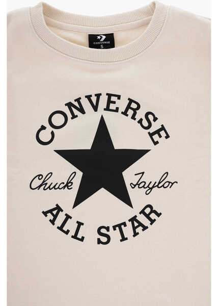 Salopete Converse All Star Chuck Taylor Crew-Neck Sweatshirt And Leggings Set Beige Baieti (BM 16474050) 3