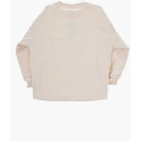 Salopete pentru Baieti - Salopete Converse All Star Chuck Taylor Crew-Neck Sweatshirt And Leggings Set Beige Baieti (BM 16474050) - B-mall.ro