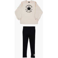 Salopete All Star Chuck Taylor Crew-Neck Sweatshirt And Leggings Set Baieti