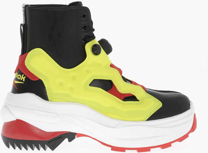 Cizme casual Maison Margiela Mm2 X Reebok Lace-Up Unisex Tabi Booties With Inflatable Det Multicolor Barbati (BM 16474053) 3