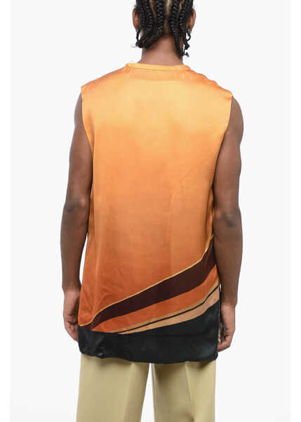 Tricouri Jil Sander Printed Viscose Gas Station Tank Top Multicolor Barbati (BM 16474068) 2