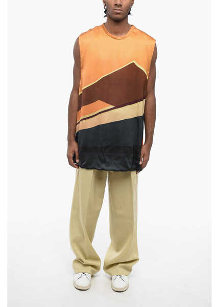 Tricouri Jil Sander Printed Viscose Gas Station Tank Top Multicolor Barbati (BM 16474068) 4