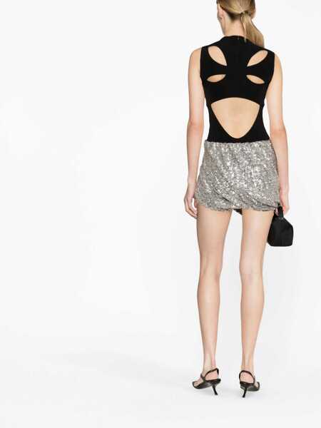 Fuste THE ATTICO The Attico Stretch Machine Sequins Mini Skirt Clothing GREY Femei (BM 16475043) 3