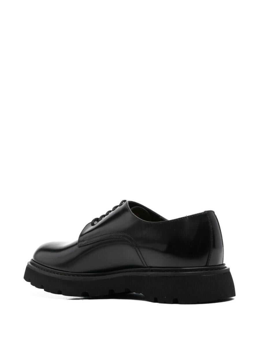 Pantofi eleganti Doucals DoucalS Derby Lace Up Horse Shoes Black Barbati (BM 16476822) 4