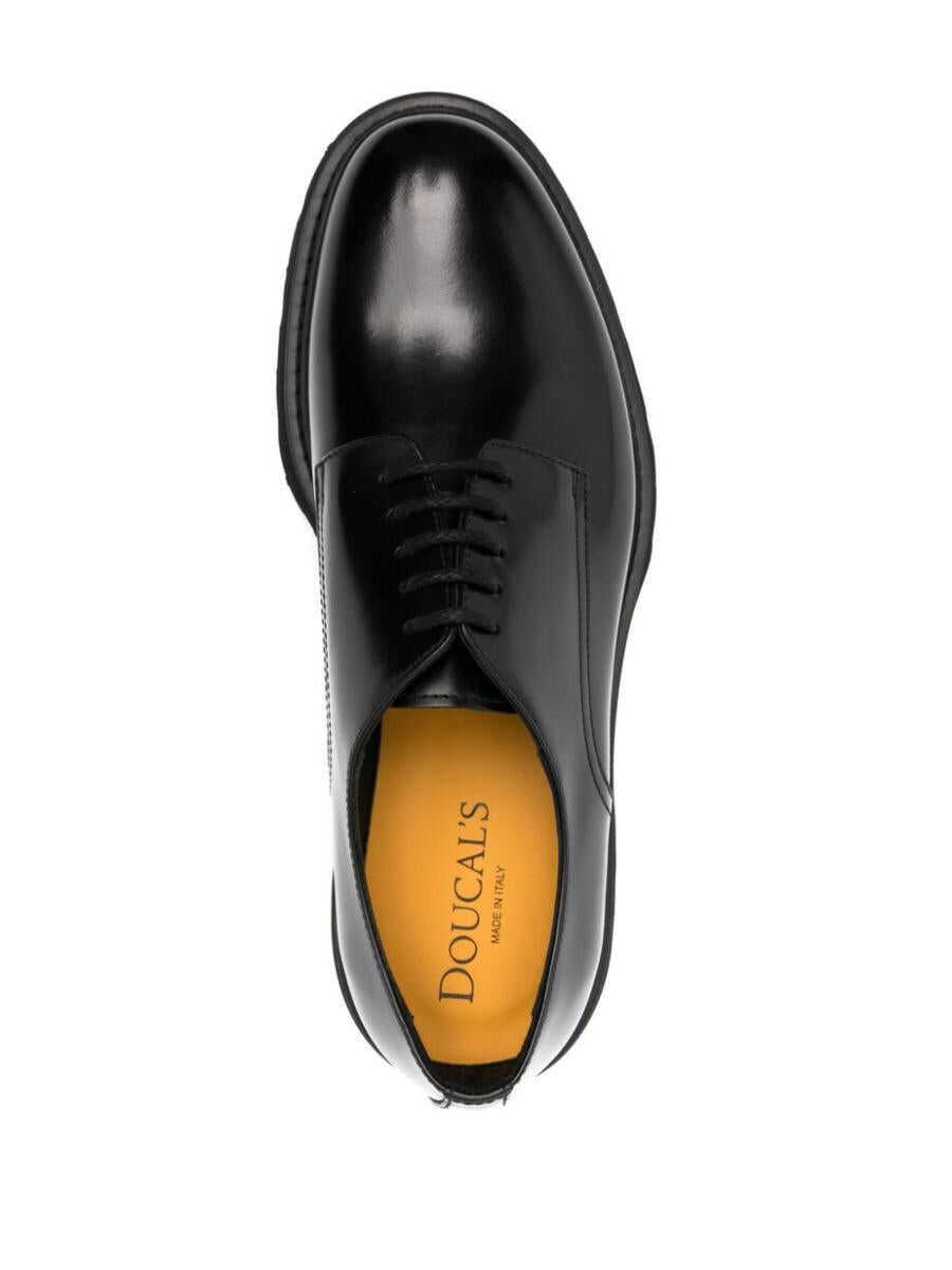 Pantofi eleganti Doucals DoucalS Derby Lace Up Horse Shoes Black Barbati (BM 16476822) 5