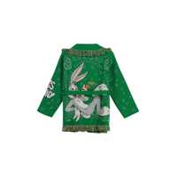 Cardigane ALANUI Dama - Cardigane ALANUI Alanui Bugs Bunny Bandana Jacquard Wool Cardigan GREEN Femei (BM 16477431) - B-mall.ro