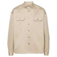 Camasi Prada Twill-Weave Cotton Shirt Barbati