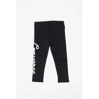 Colanti pentru Fete - Colanti Converse Stretch Cotton Printed Leggings Black Fete (BM 16478937) - B-mall.ro